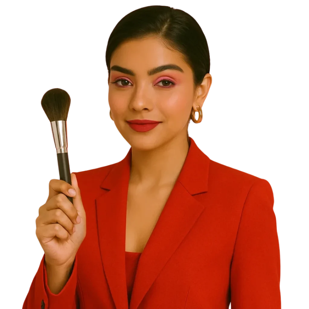 Lady with brush