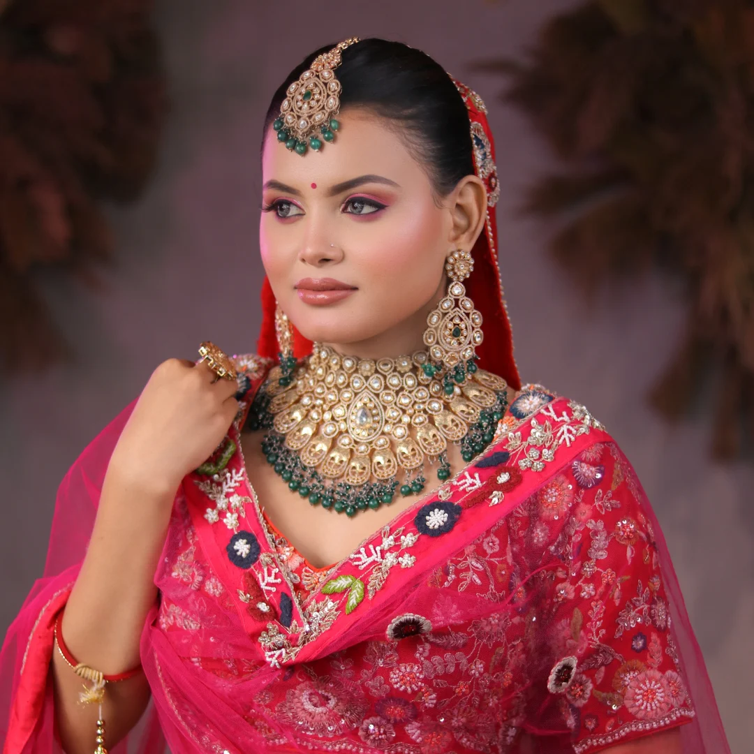 Subtle bridal look by Red Fox student